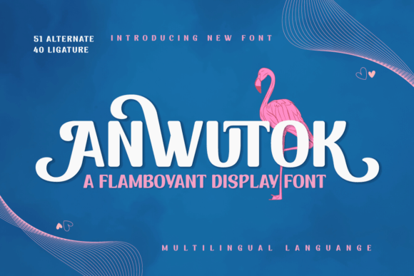 Anwutok: The Perfect Display Font for Bright Summer Web Designs