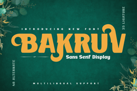 Bakruv: The Modern Serif Typeface for High-Impact Campaigns
