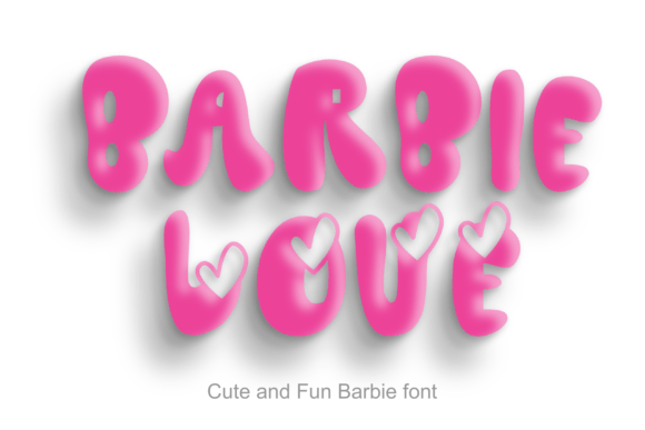 Barbie Love: The Cute Display Font for Bright Branding