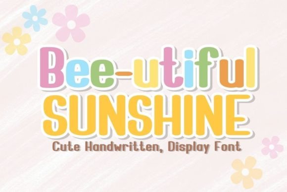 Bee-utiful Sunshine: A Handwritten Display Font for Creative Brands