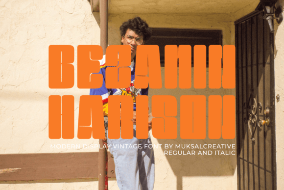 Benzamin Harison: A Vintage Display Typeface for Editorial Design