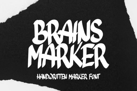 Brains Marker: A Handwritten Display Typeface for Editorial Design
