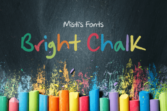Bright Chalk: A Playful Display Font for Creative Branding