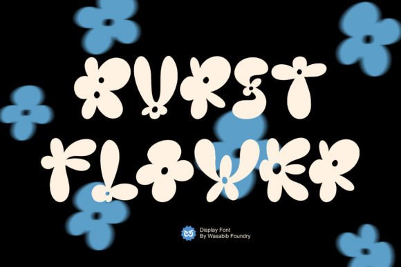 Burst Flower: The Delightful Display Typeface for Web Design