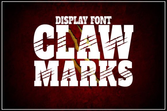 Claw Marks: A Dramatic Display Font for High-Impact Web Design