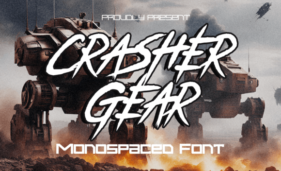 Crasher Gear: A Modern Display Typeface for Bold Editorial Design