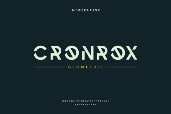 Cronrox: The Futuristic Display Font for Modern Branding