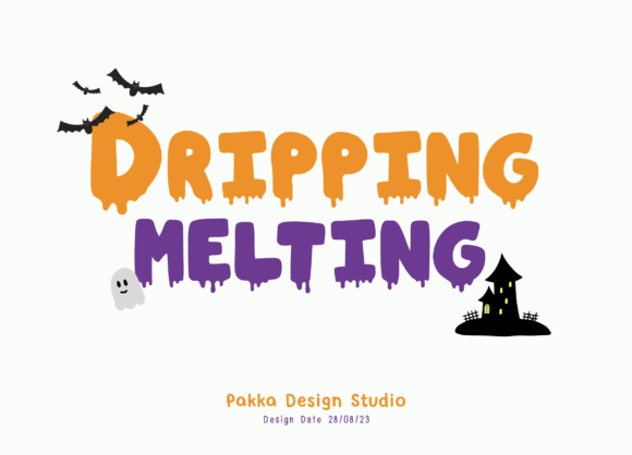 Dripping Melting: The Playful Display Font for Creative Editorial Projects