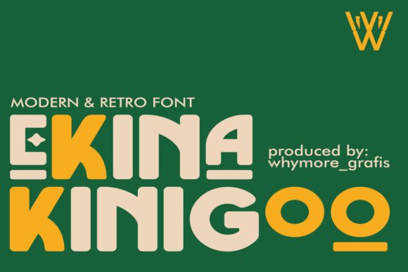 Ekina Kinigoo: The Bold Display Typeface for Trendy Branding