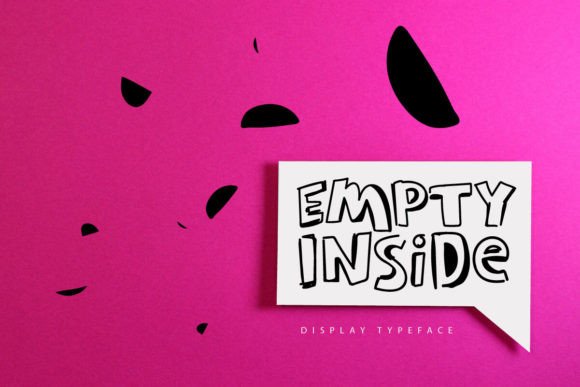 Empty Inside: A Playful Display Typeface for Modern Web Design