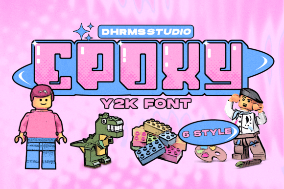 Epoxy: The Y2K Display Font for Viral Campaigns