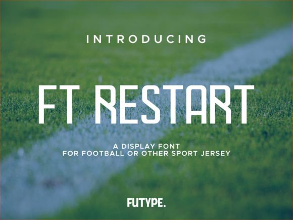 Ft Restart: A Bold Display Typeface for Sports Branding