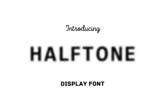 Halftone: A Vintage Display Font for Authentic Branding