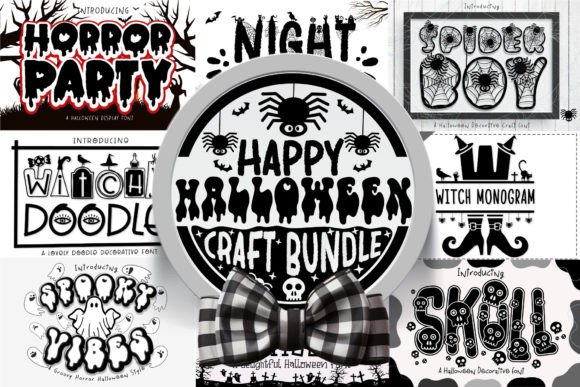 Happy Halloween Bundle: A Spooky Display Font for Editorial Design