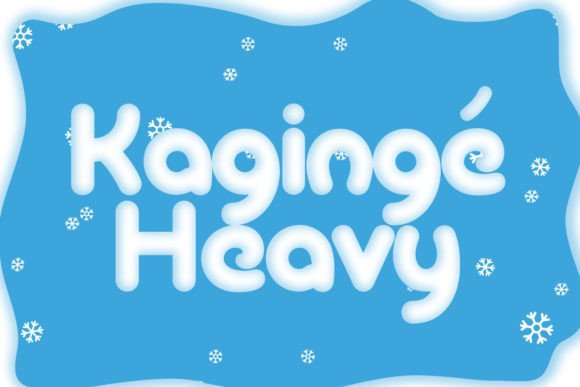 Kagingé Heavy: The Joyful Display Font for Handmade Brands