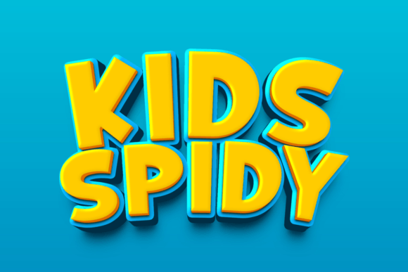 Kids Spidy: The Thick Display Font for Handmade Crafts