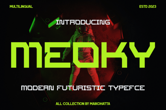 Moeky: The Modern Futuristic Typeface for Bold Brand Identity