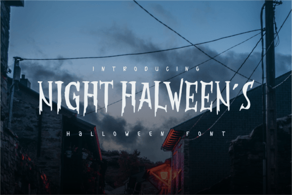 Night Halween s: A Unique Display Font for Halloween Branding