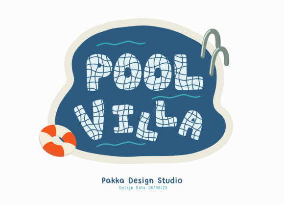 Pool Villa: The Quirky Display Font for Campaign Headlines