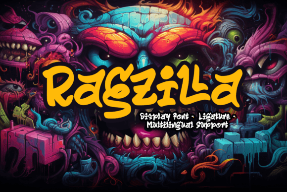 Ragzilla: Bold Brush Font for Street-Inspired Design