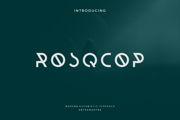 Rosqcop: A Modern Display Font for Futuristic Editorial Design