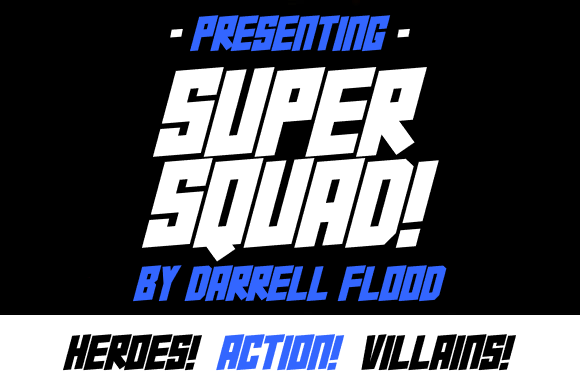 Super Squad: The Ultimate Comic Action Font for Bold Designs