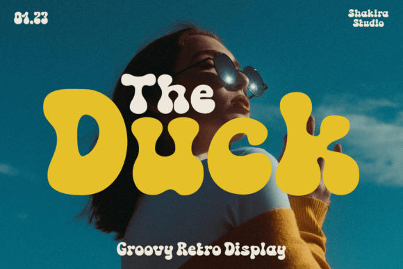 The Duck: A Groovy Retro Font for Bold Branding