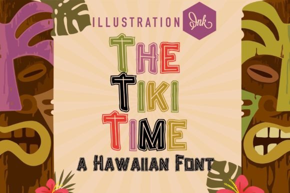 The Tiki Time: A Vibrant Display Font for Tropical Branding