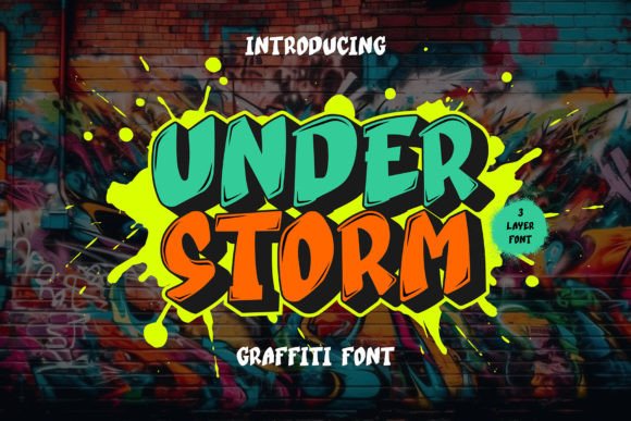 Under Storm: A Dynamic Graffiti Display Font for Bold Projects